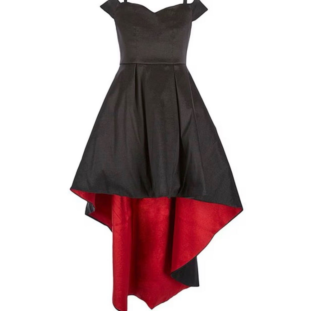 Rare Editions Black and Red Formal Dress